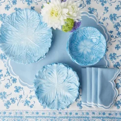 Mrs. Alice Placemats|Serena Cornflower Blue Placemats (Set Of 4)