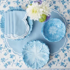 Mrs. Alice Placemats|Serena Cornflower Blue Placemats (Set Of 4)