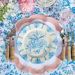 Mrs. Alice Dinner Plates|Seville Blue Gardenia Dinner Plate