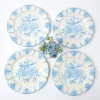 Mrs. Alice Crockery Sets|Seville Blue Gardenia Dinner Plate (Set Of 4)
