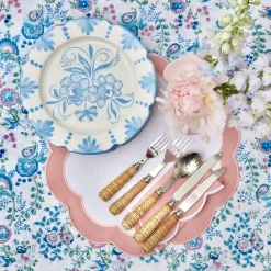 Mrs. Alice Seville Crockery|Seville Blue Gardenia Dinner Plate