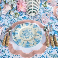 Mrs. Alice Seville Crockery|Seville Blue Gardenia Dinner Plate