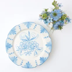 Mrs. Alice Starter Plates|Seville Blue Gardenia Starter Plate (Set Of 4)