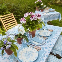 Mrs. Alice Starter Plates|Seville Blue Gardenia Starter Plate