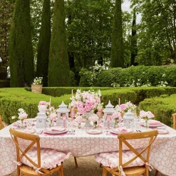 Mrs. Alice Crockery Sets|Seville Pink Gardenia Dinner Plate (Set Of 4)