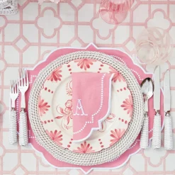 Mrs. Alice Dinner Plates|Seville Pink Gardenia Dinner Plate