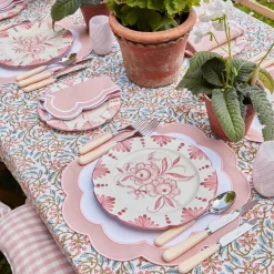 Mrs. Alice Dinner Plates|Seville Pink Gardenia Dinner Plate
