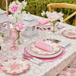 Mrs. Alice Seville Crockery|Seville Pink Gardenia Starter Plate (Set Of 4)