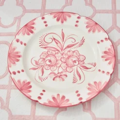 Mrs. Alice Starter Plates|Seville Pink Gardenia Starter Plate