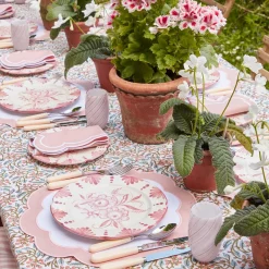 Mrs. Alice Starter Plates|Seville Pink Gardenia Starter Plate