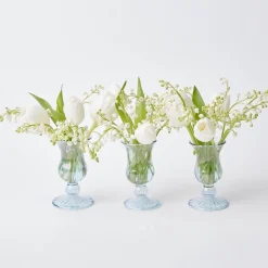 Mrs. Alice Vases|Small Blue Fluted Vase (Set Of 3)