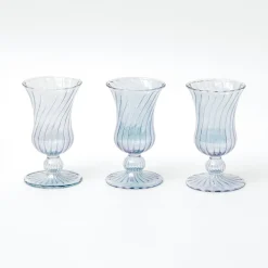 Mrs. Alice Vases|Small Blue Fluted Vase (Set Of 3)