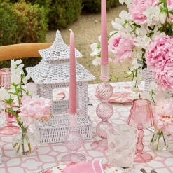 Mrs. Alice Candle Holders|Small Camille Peony Candle Holder (Pair)