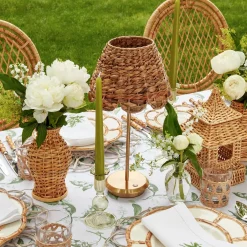 Mrs. Alice Candle Holders|Small Eden Green Candle Holders (Pair)