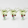 Mrs. Alice Vases|Small Green Fluted Vase (Set Of 3)