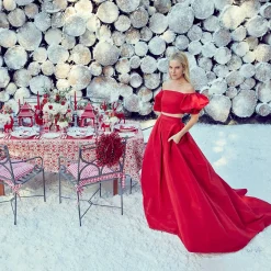 Mrs. Alice Napkin Rings, Bows & Wreaths|Snow White Velvet Napkin Bows (Set Of 4)