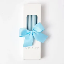 Mrs. Alice Candles|Soft Blue Candles (Set Of 8)