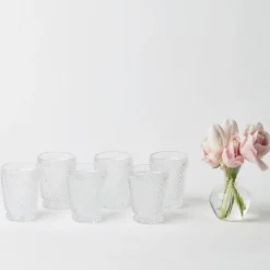 Mrs. Alice Glasses|Speakeasy Glass Tumblers (Set Of 6)