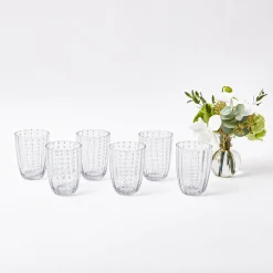 Mrs. Alice Glasses|Speckle Water Glasses (Set Of 6)