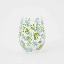 Mrs. Alice Glasses|Spring Floral Glasses (Set Of 4)