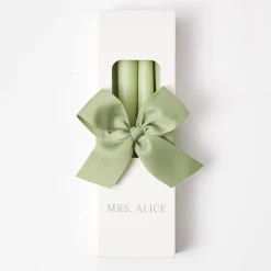 Mrs. Alice Candles|Spring Green Candles (Set Of 8)