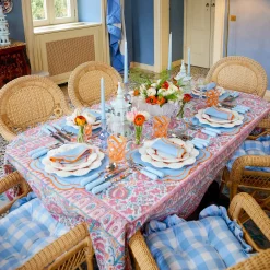 Mrs. Alice Napkins|Sylvie Blue & Orange Napkins (Set Of 4)