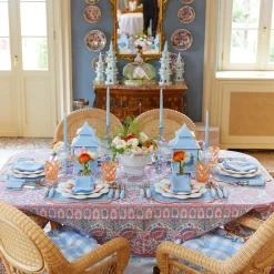 Mrs. Alice Placemats|Sylvie Blue & Orange Placemats (Set Of 4)