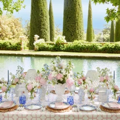 Mrs. Alice Lamps & Lighting|Tall Rechargeable Lamp With White Seagrass Lampshade