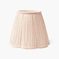 Mrs. Alice Lamps & Lighting|Tall Rechargeable Lamp With Pink Lotus Lampshade