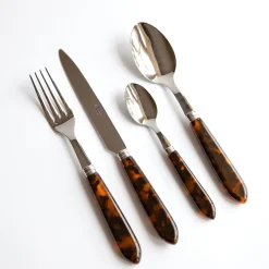 Mrs. Alice Cutlery Sets|Tortoiseshell Cutlery Set (4 Piece)