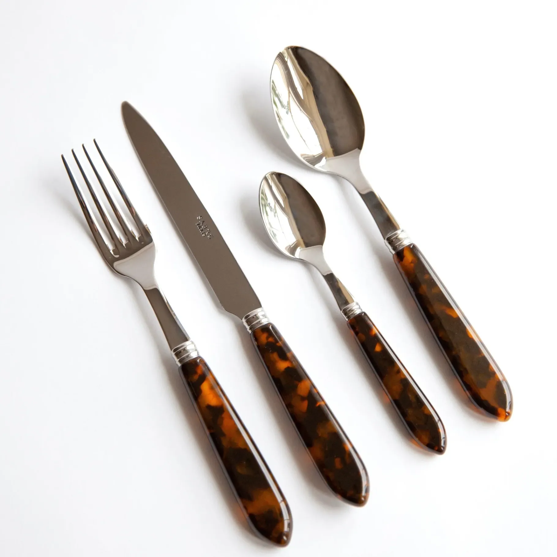 Mrs. Alice Cutlery Sets|Tortoiseshell Cutlery Set (4 Piece)