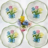 Mrs. Alice Dinner Plates|Tulip Dinner Plate (Set Of 4)