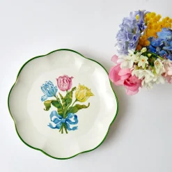 Mrs. Alice Dinner Plates|Tulip Dinner Plate (Set Of 4)