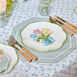 Mrs. Alice Crockery Sets|Tulip Dinner Plate (Set Of 4)