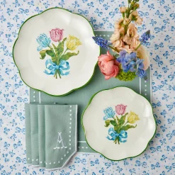 Mrs. Alice Crockery Sets|Tulip Dinner Plate (Set Of 4)