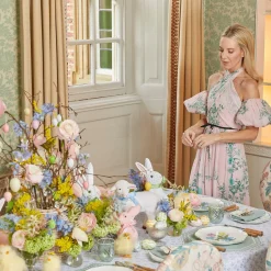 Mrs. Alice Crockery Sets|Tulip Dinner Plate (Set Of 4)