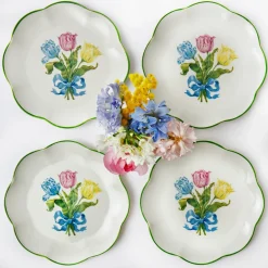 Mrs. Alice Crockery Sets|Tulip Starter Plate (Set Of 4)