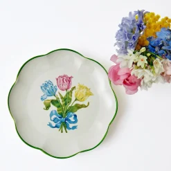 Mrs. Alice Crockery Sets|Tulip Starter Plate (Set Of 4)
