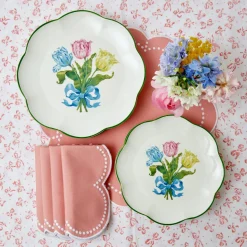 Mrs. Alice Crockery Sets|Tulip Starter Plate (Set Of 4)