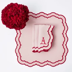 Mrs. Alice Napkins|Valerie Pink Napkins (Set Of 4)