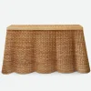 Mrs. Alice Tables|Vivienne Rattan Scalloped Console Table