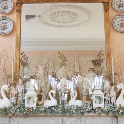 Mrs. Alice Pagodas & Lanterns|White & Gold Pagoda Lantern