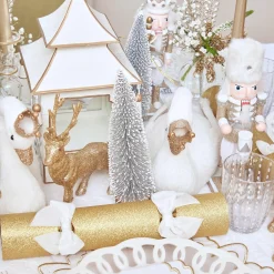 Mrs. Alice Pagodas & Lanterns|White & Gold Pagoda Lantern