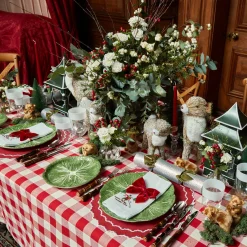 Mrs. Alice Napkins|White Embroidered Skier Napkins (Set Of 4)