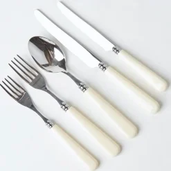 Mrs. Alice Cutlery Sets|White Ivory Cutlery (5 Piece)