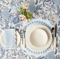 Mrs. Alice Dinner Plates|White Lettuce Dinner Plate