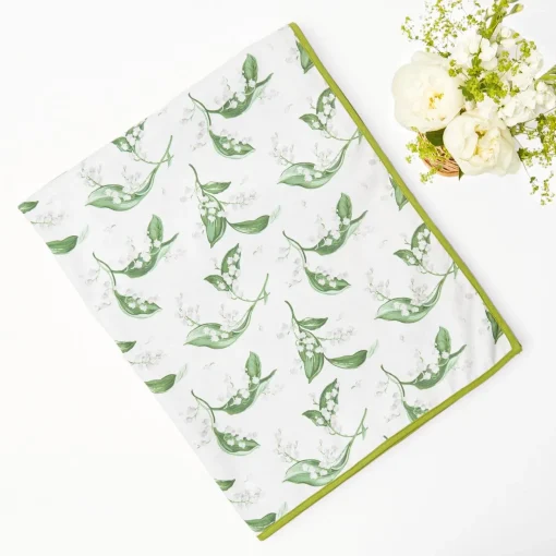 Mrs. Alice Tablecloths|White Lily Of The Valley Tablecloth