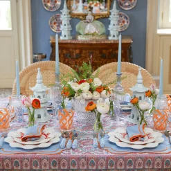 Mrs. Alice Pagodas & Lanterns|White Porcelain Pagoda Decoration Set