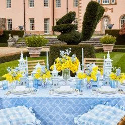 Mrs. Alice Pagodas & Lanterns|White Porcelain Pagoda Decoration Set