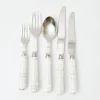 Mrs. Alice Cutlery Sets|White Rattan Cutlery (5 Piece)
